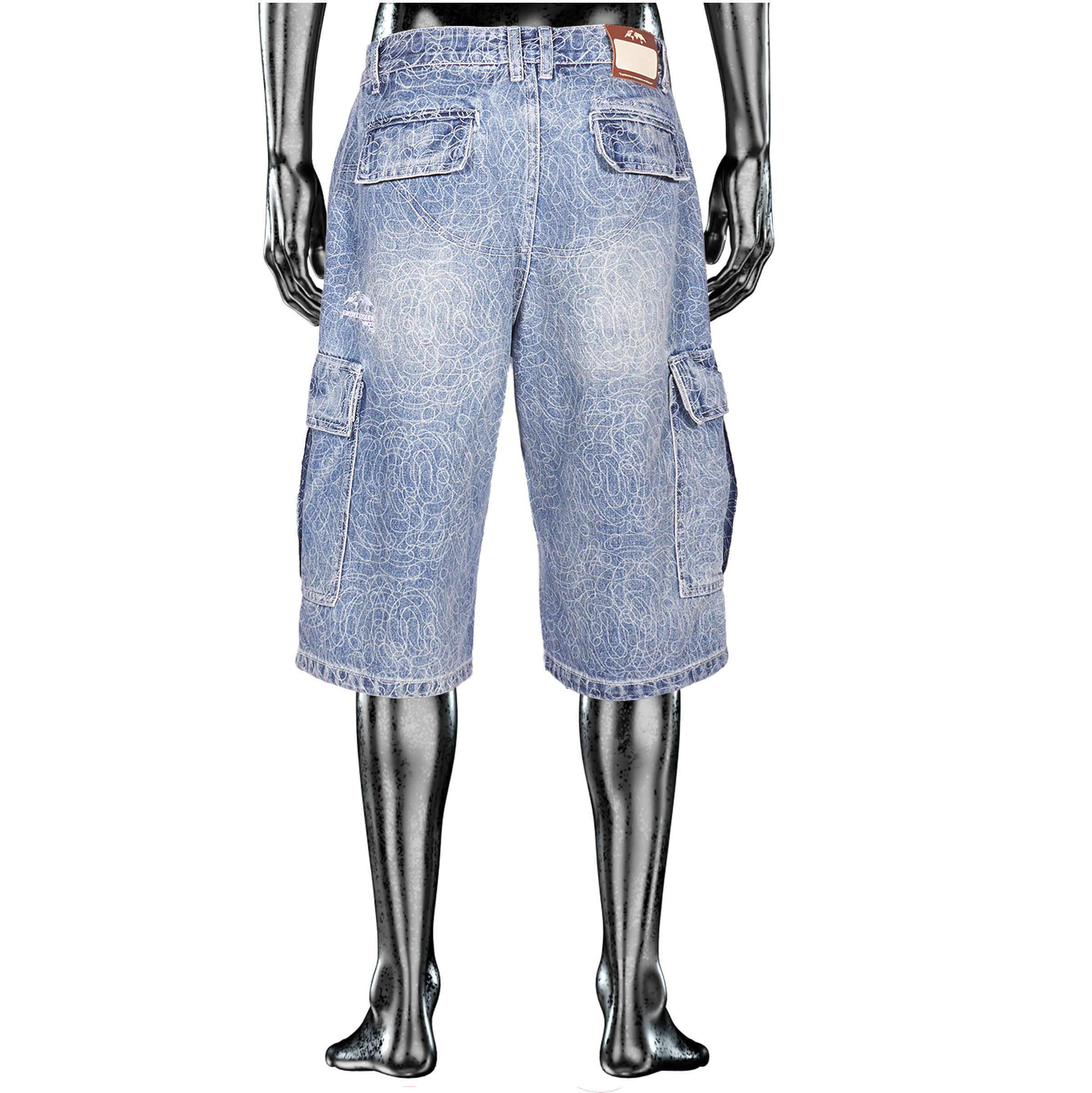 Denim Jhort Allover DigiCamo℗ washed  - Light Blue