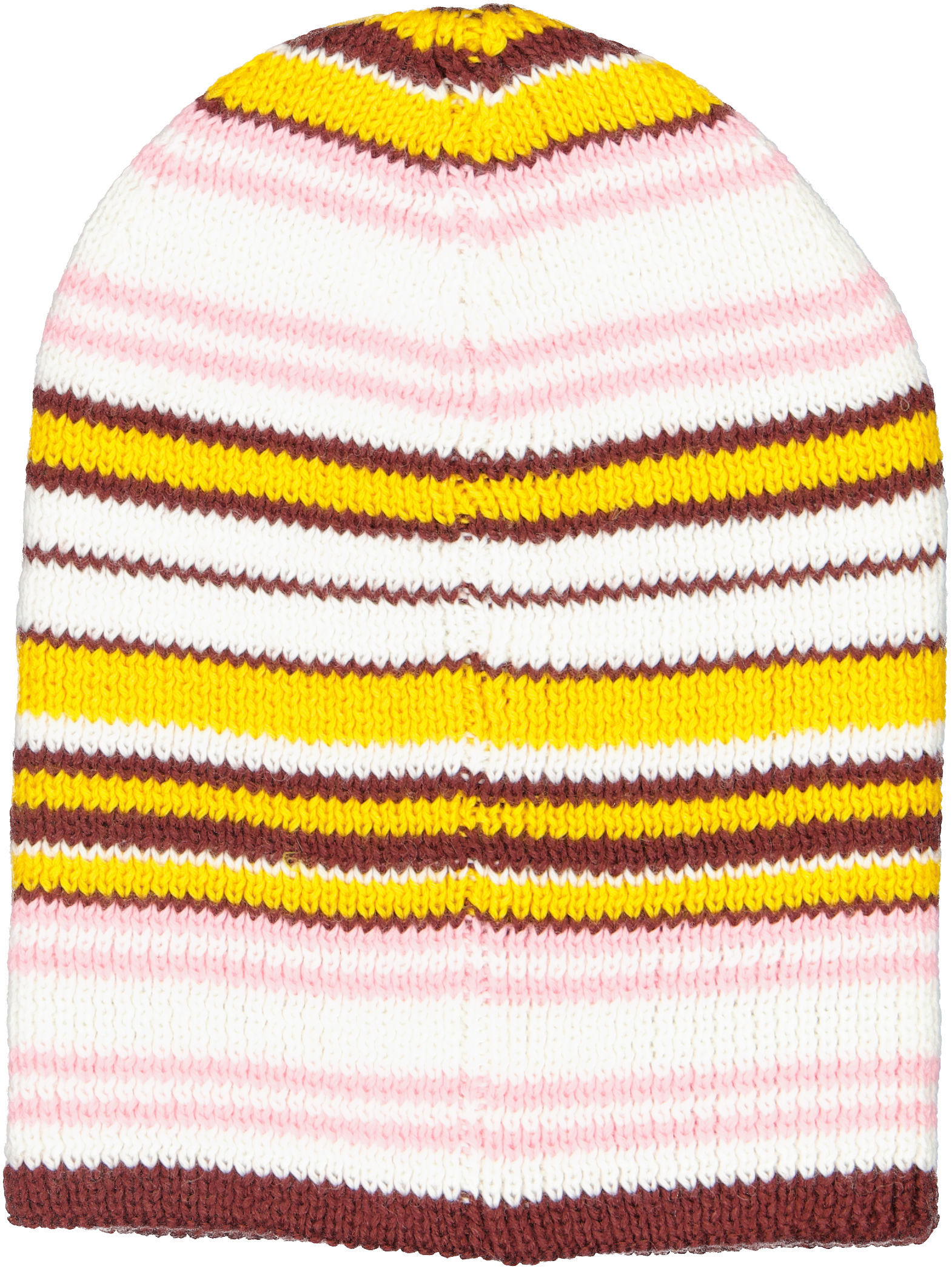 Stripped Martine℗ Beanie  - White/Pink/Burgundy