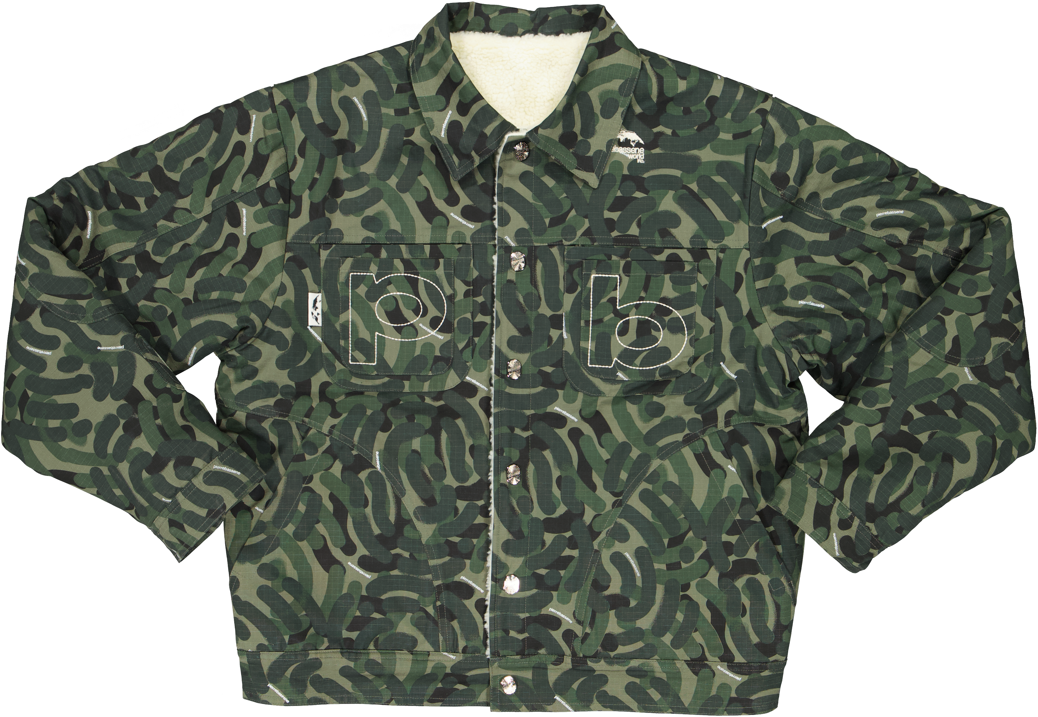 Elite℗ Padded Camo℗ Ripstop/Sherpa Jacket - Forest Green Camo (Reversible)