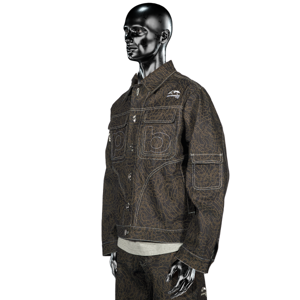 DigiCamo℗ Raw Denim Jacket - Dark Blue