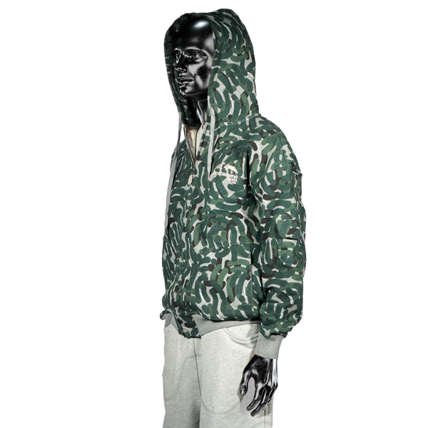 Zip Hoodie - City Camo℗ Jungle Green