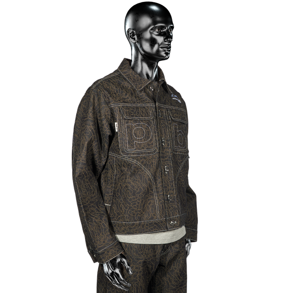 DigiCamo℗ Raw Denim Jacket - Dark Blue