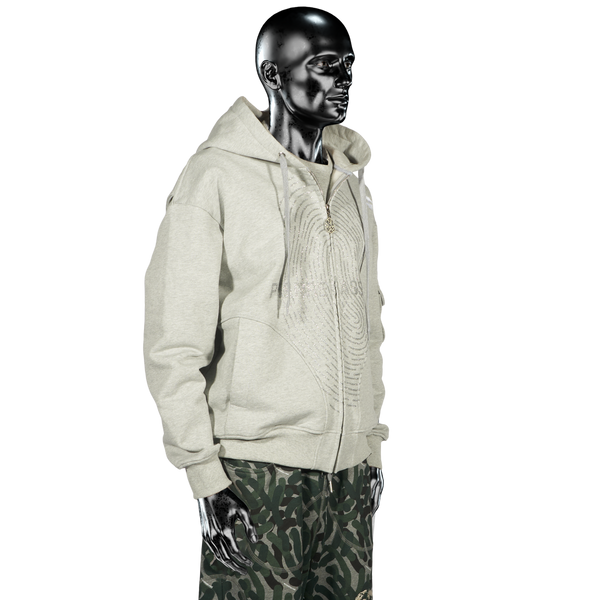 Zip Hoodie - GLITTA℗ Heather Grey