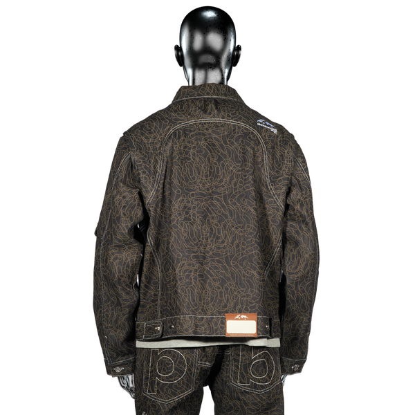 DigiCamo℗ Raw Denim Jacket - Dark Blue