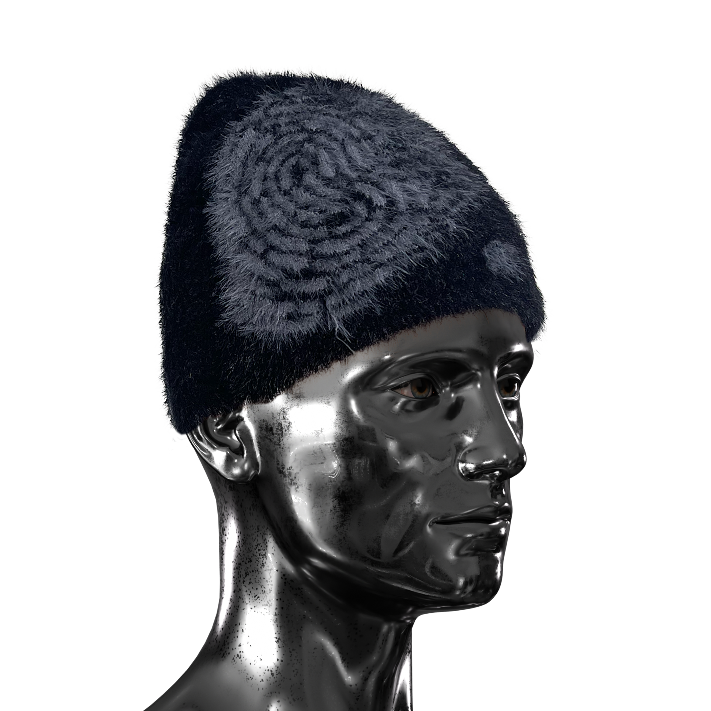 Mohair Beanie  - Charcoal