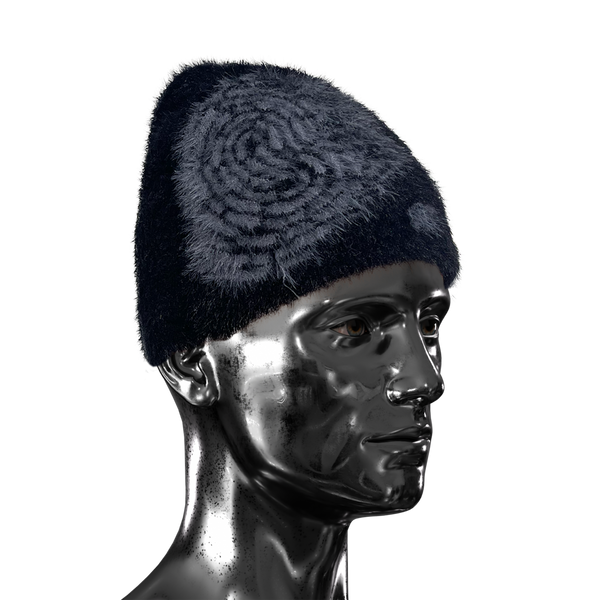 Mohair Beanie  - Charcoal