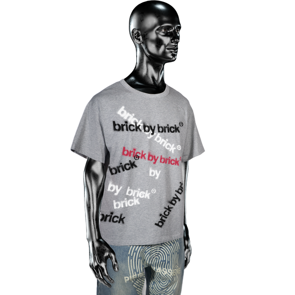 Brick By Brick℗ AllOver T-shirt - Heather Grey