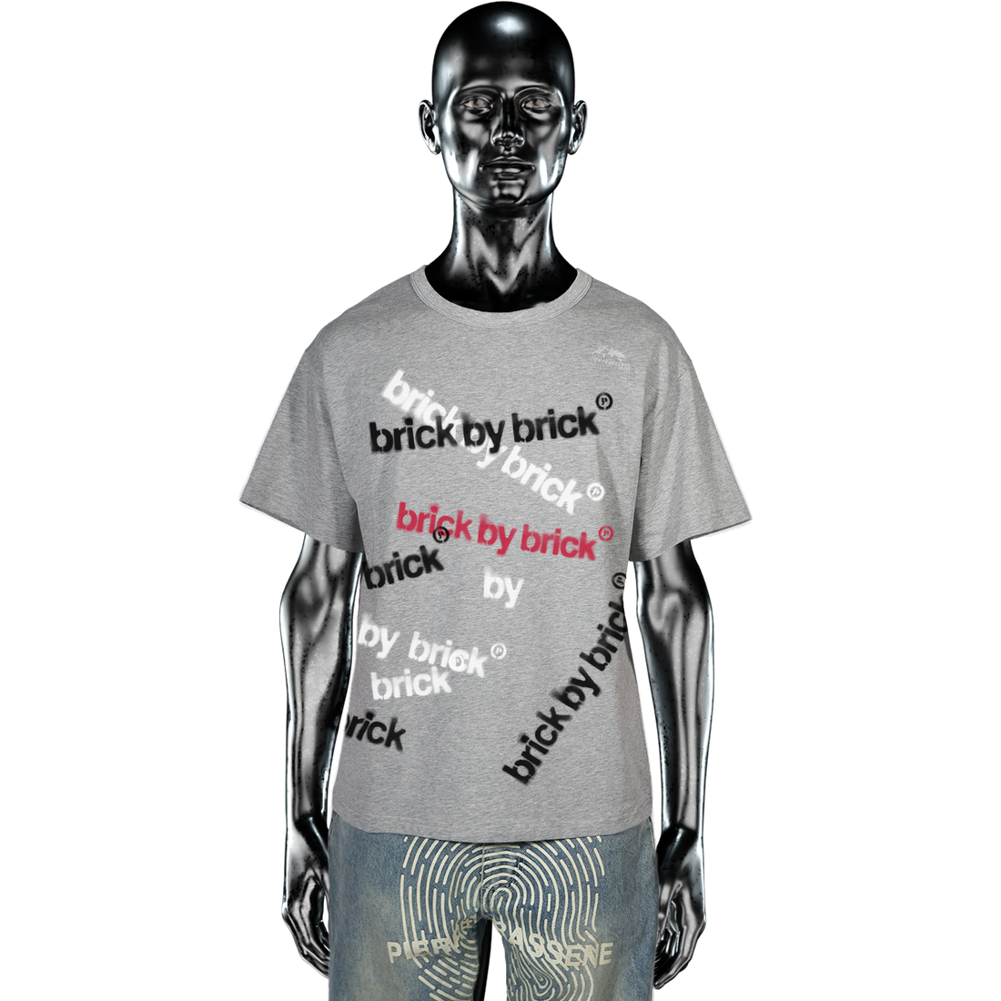 Brick By Brick℗ AllOver T-shirt - Heather Grey