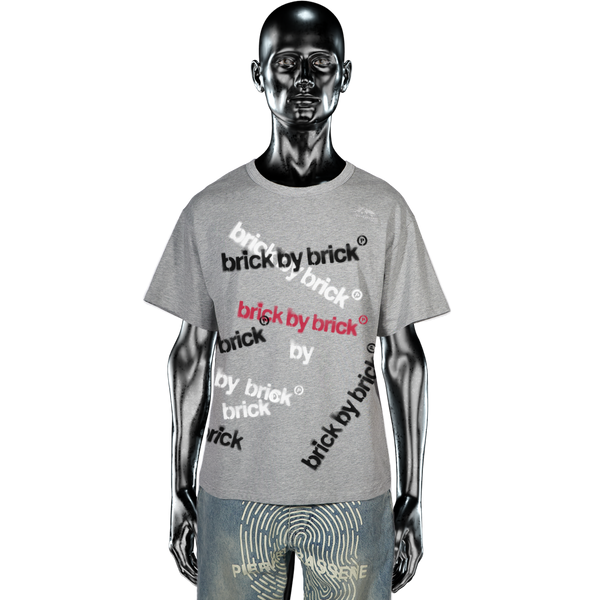 Brick By Brick℗ AllOver T-shirt - Heather Grey