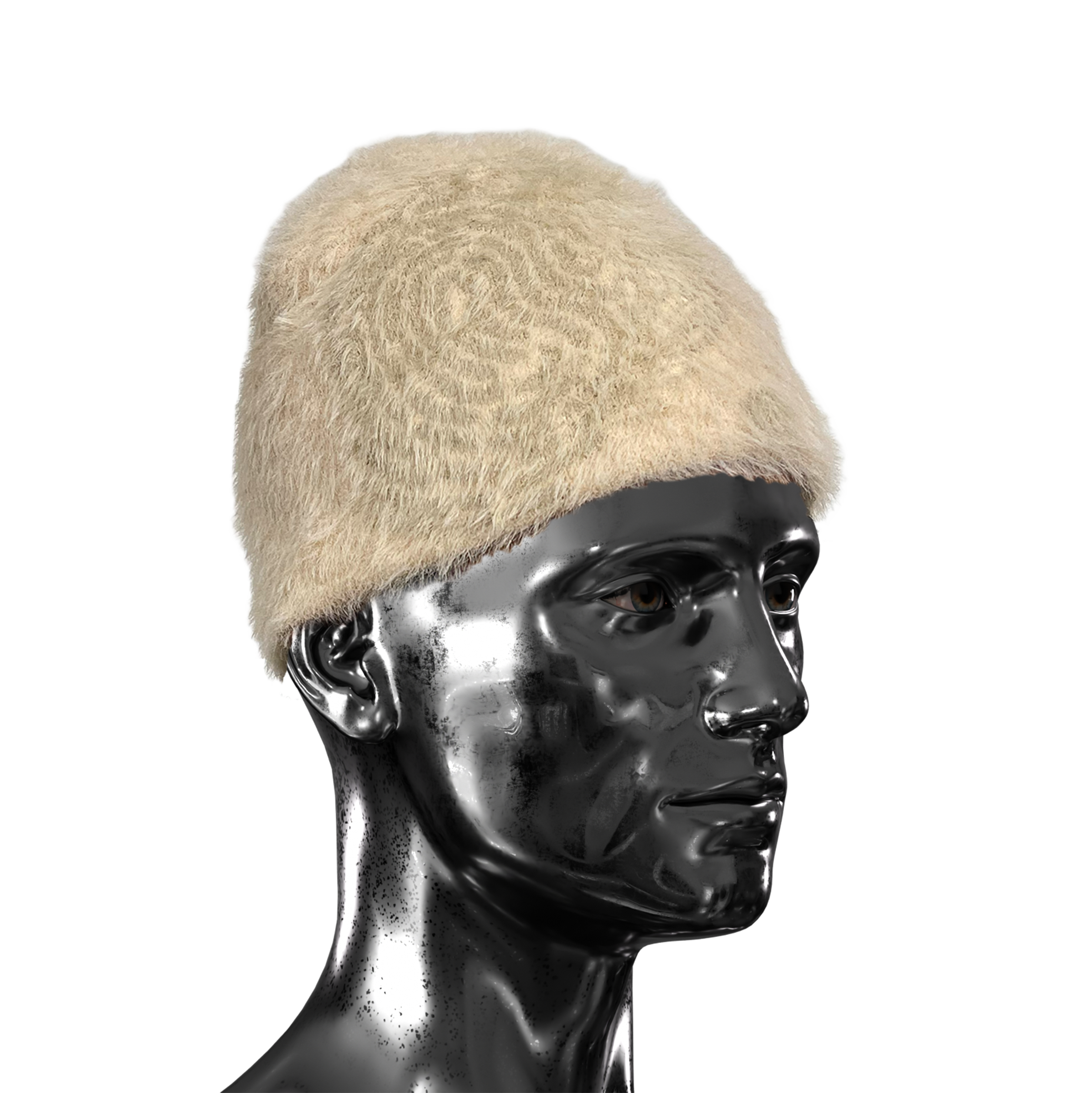 Mohair Beanie  - Cream