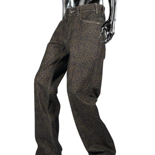 Digi Camo℗ Raw Denim Jeans - Dark Blue