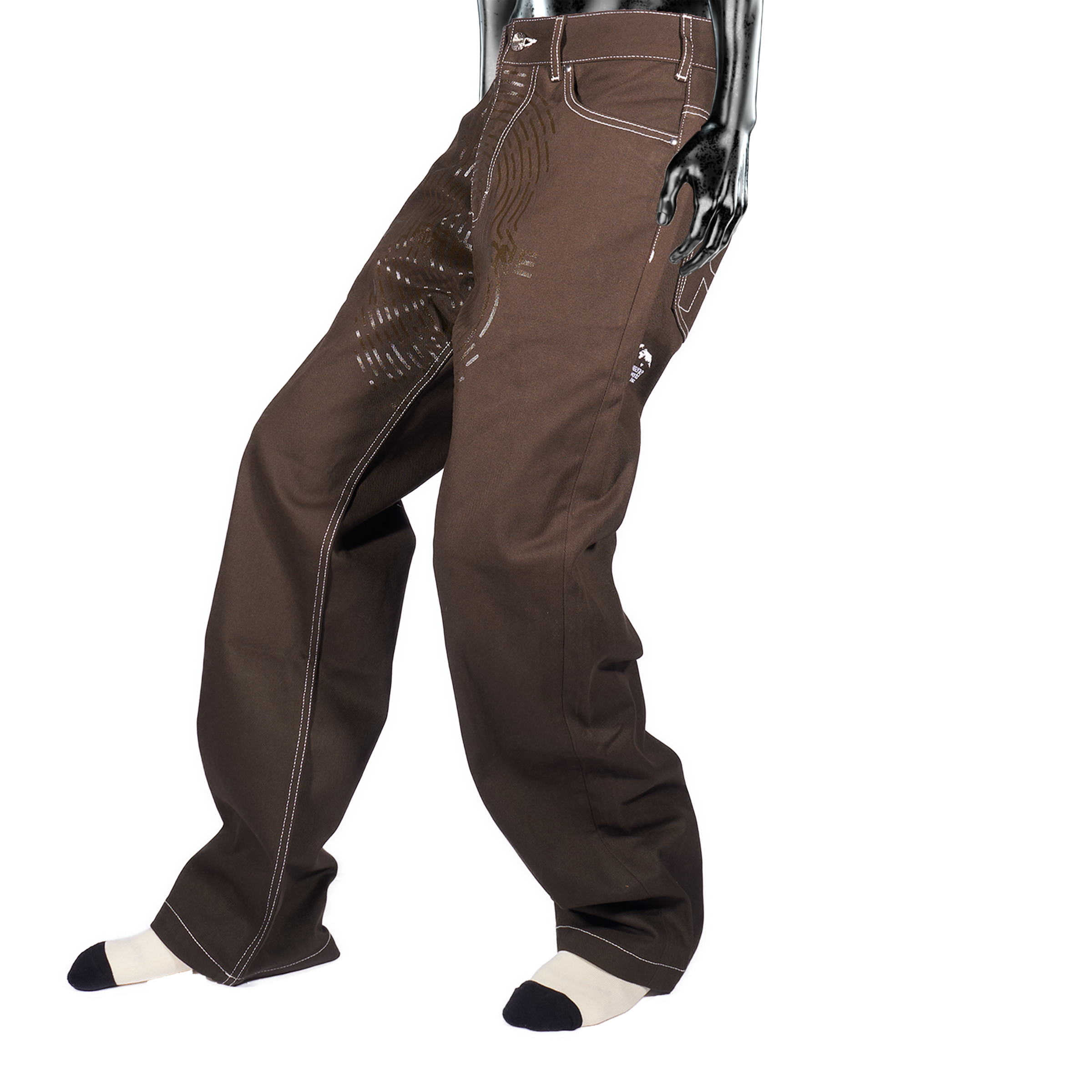 Fingerprint Denim - Mud Brown