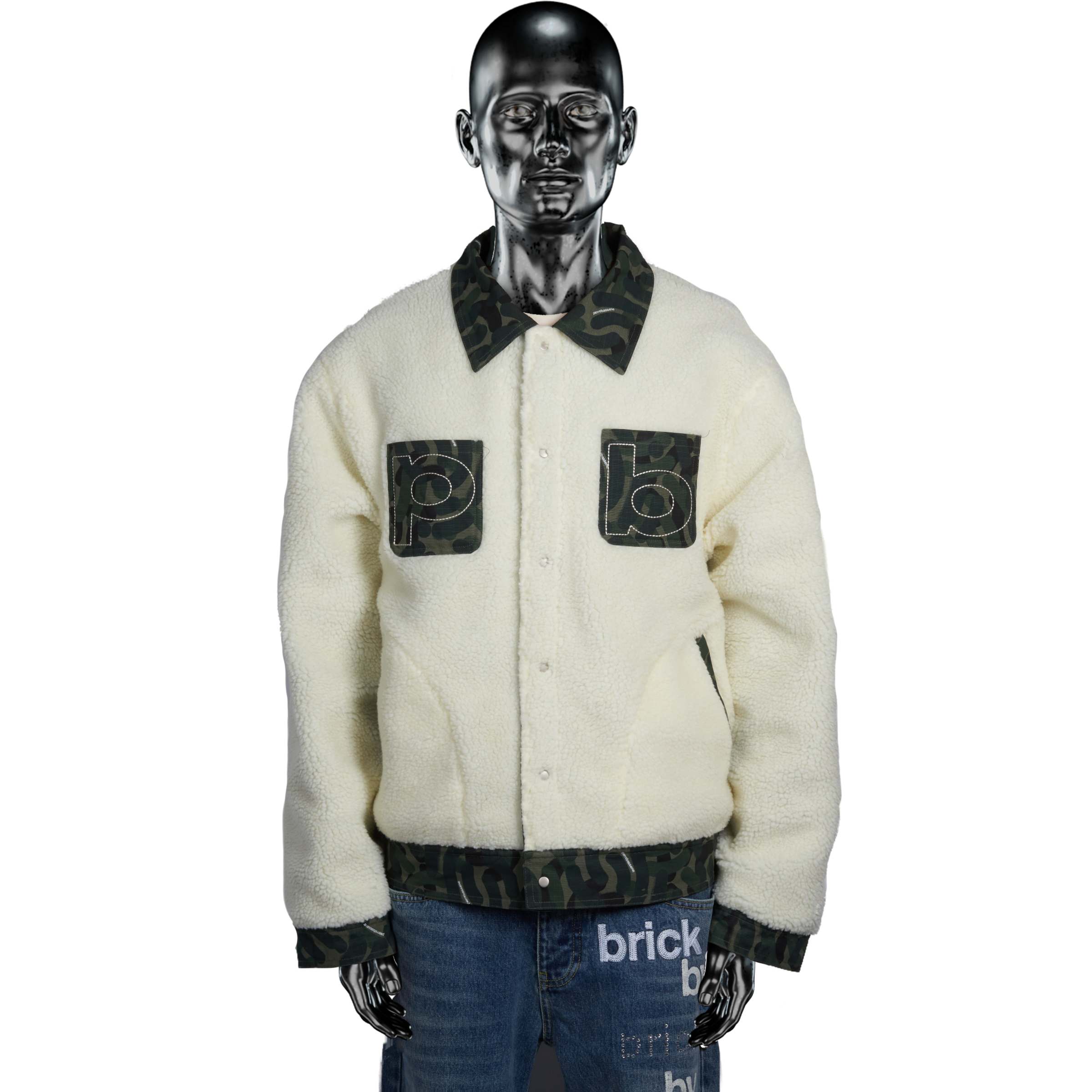 Elite℗ Padded Camo℗ Ripstop/Sherpa Jacket - Forest Green Camo (Reversible)