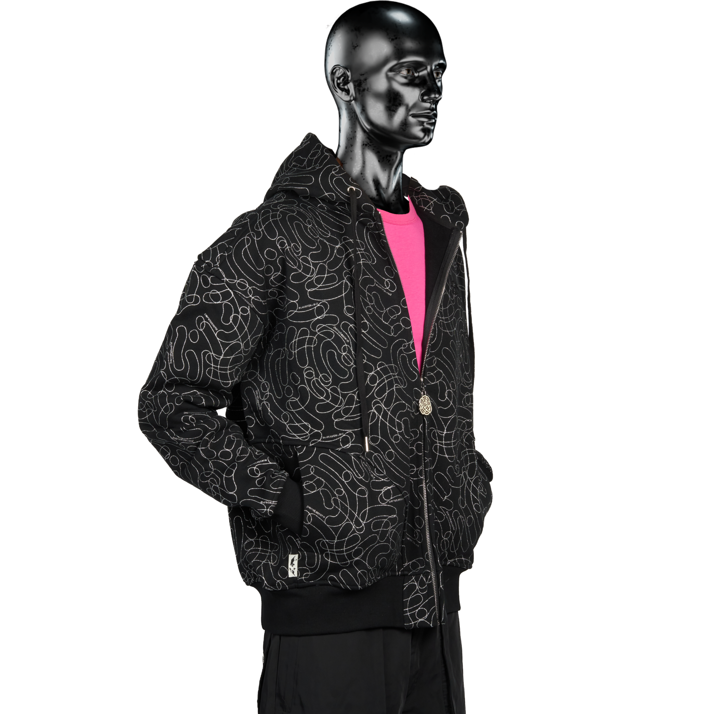 DigiCamo Allover Glitta℗ Zip Hoodie - Black