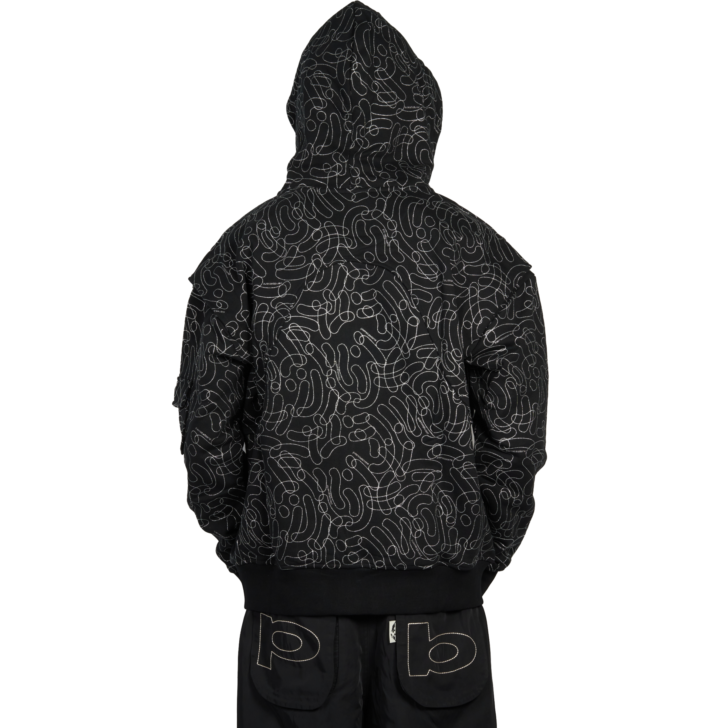 DigiCamo Allover Glitta℗ Zip Hoodie - Black