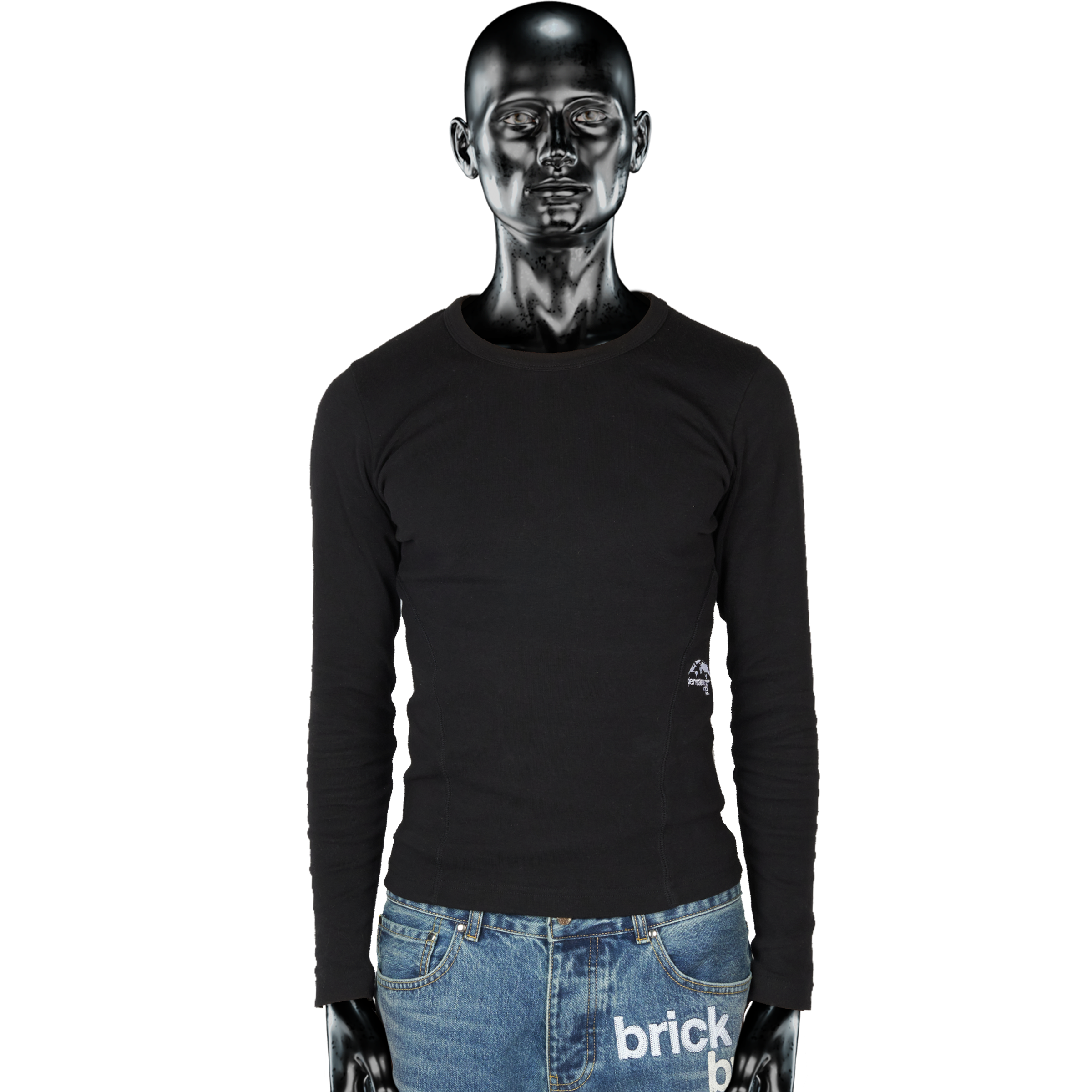 Signature℗ Rib Longsleeve - Black – PierreBasseneWorld