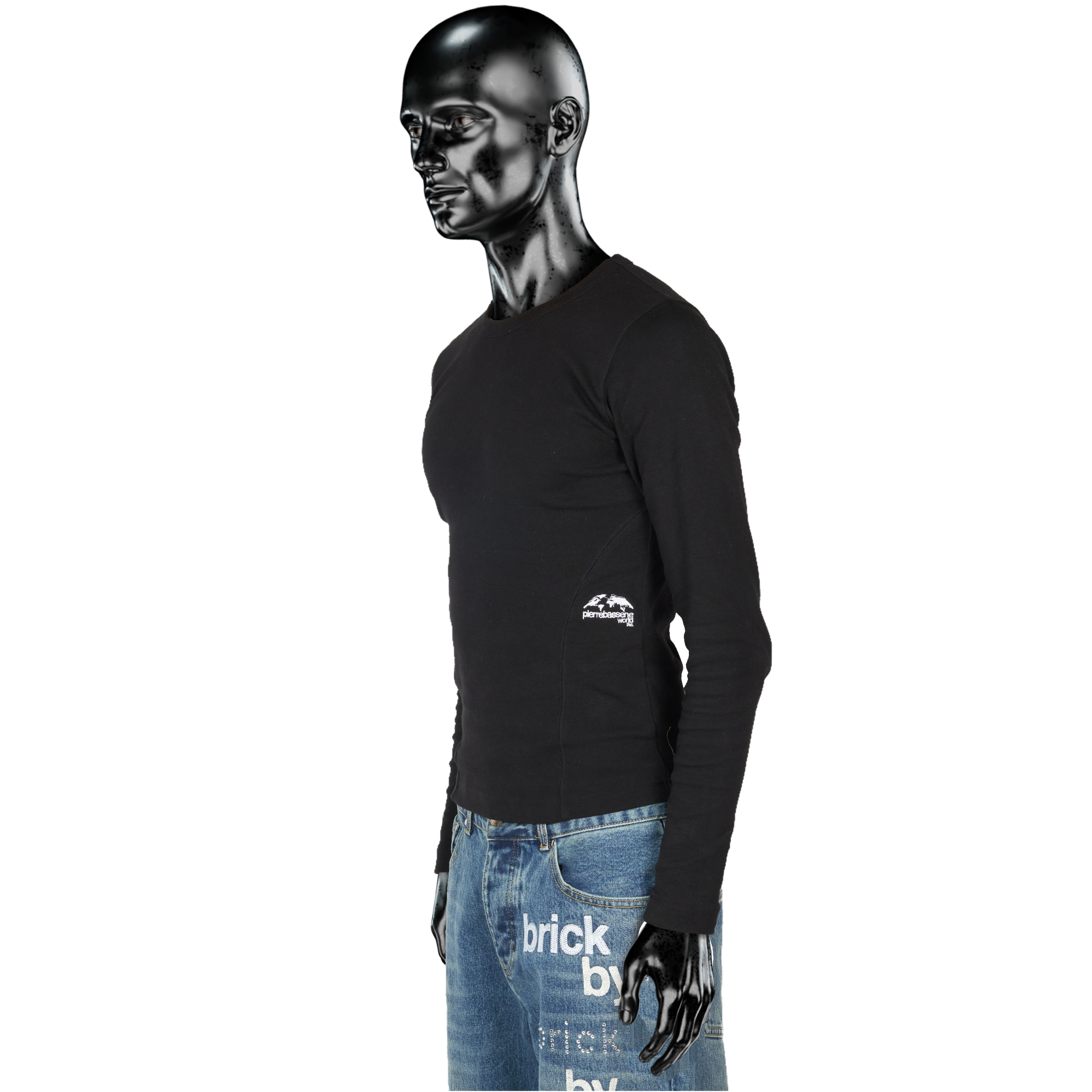 Signature℗ Rib Longsleeve - Black – PierreBasseneWorld