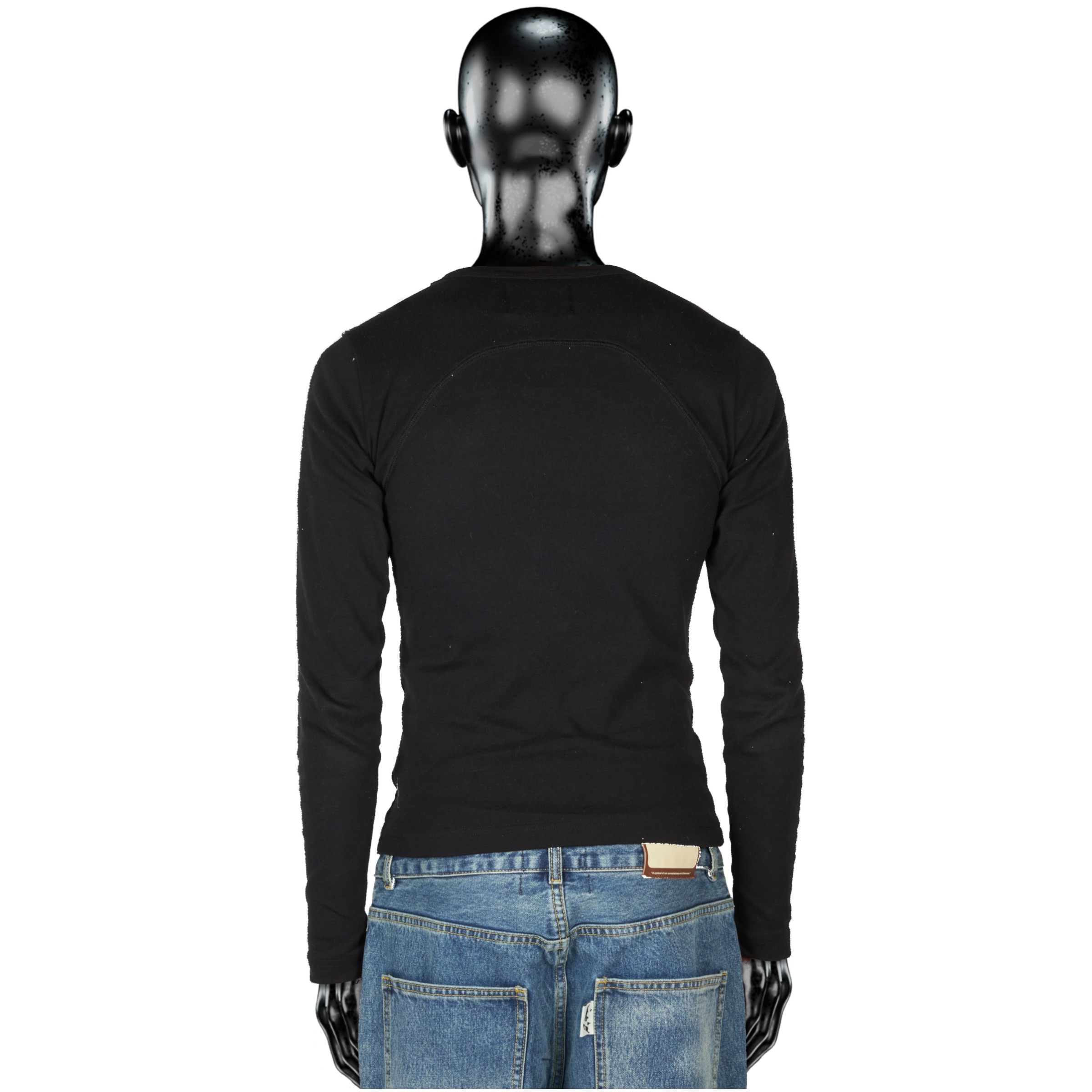 Signature℗ Rib Longsleeve - Black – PierreBasseneWorld