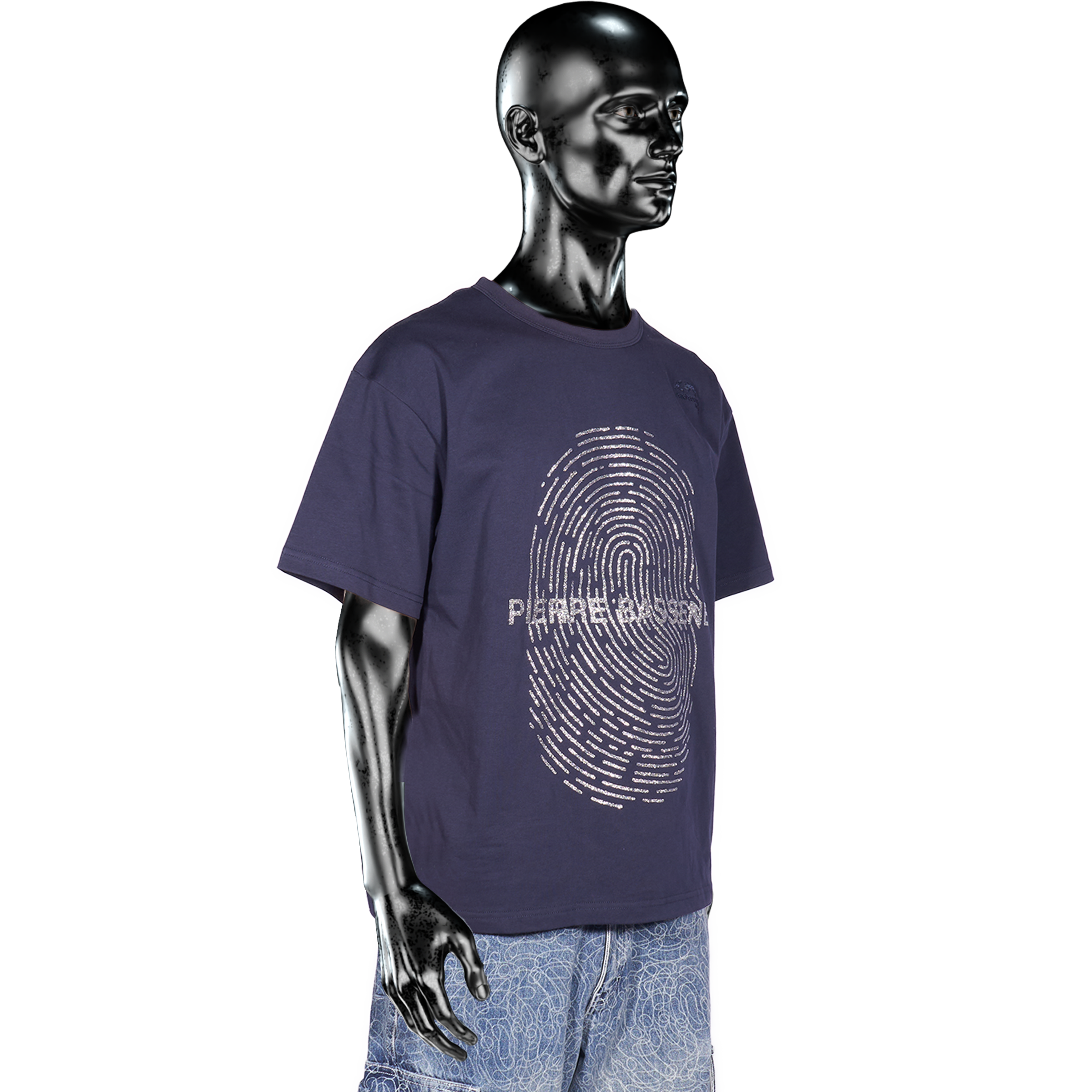 Glitta℗ Fingerprint T-shirt - Navy Blue