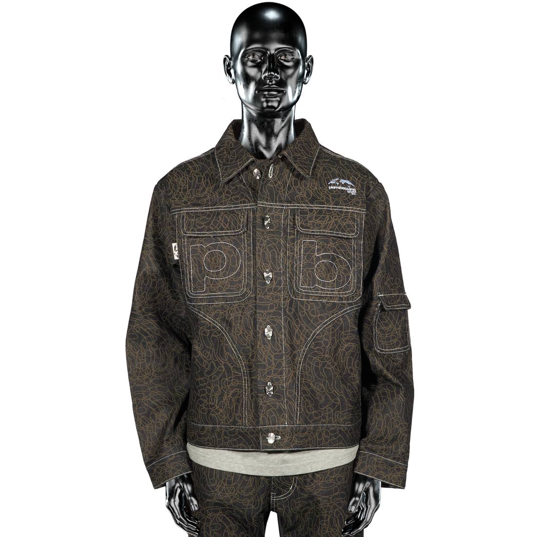 DigiCamo℗ Raw Denim Jacket - Dark Blue