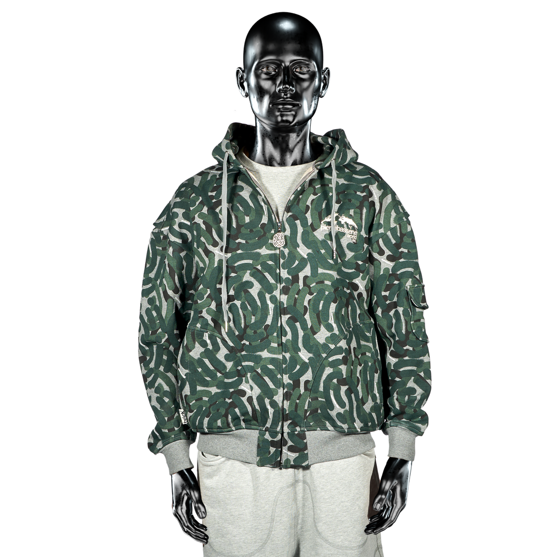 Zip Hoodie - City Camo℗ Jungle Green