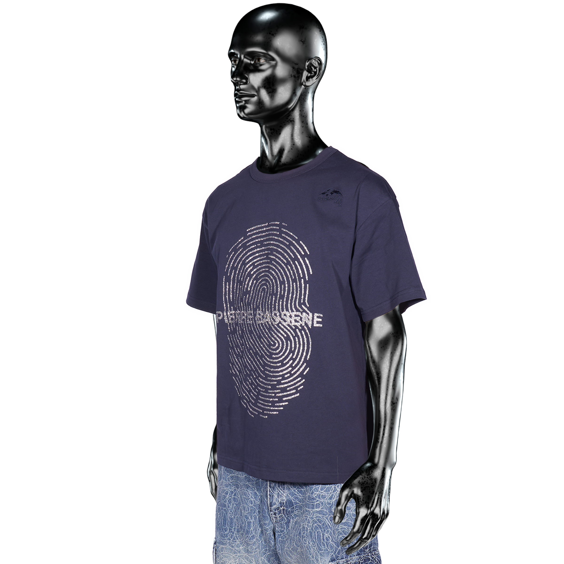 Glitta℗ Fingerprint T-shirt - Navy Blue