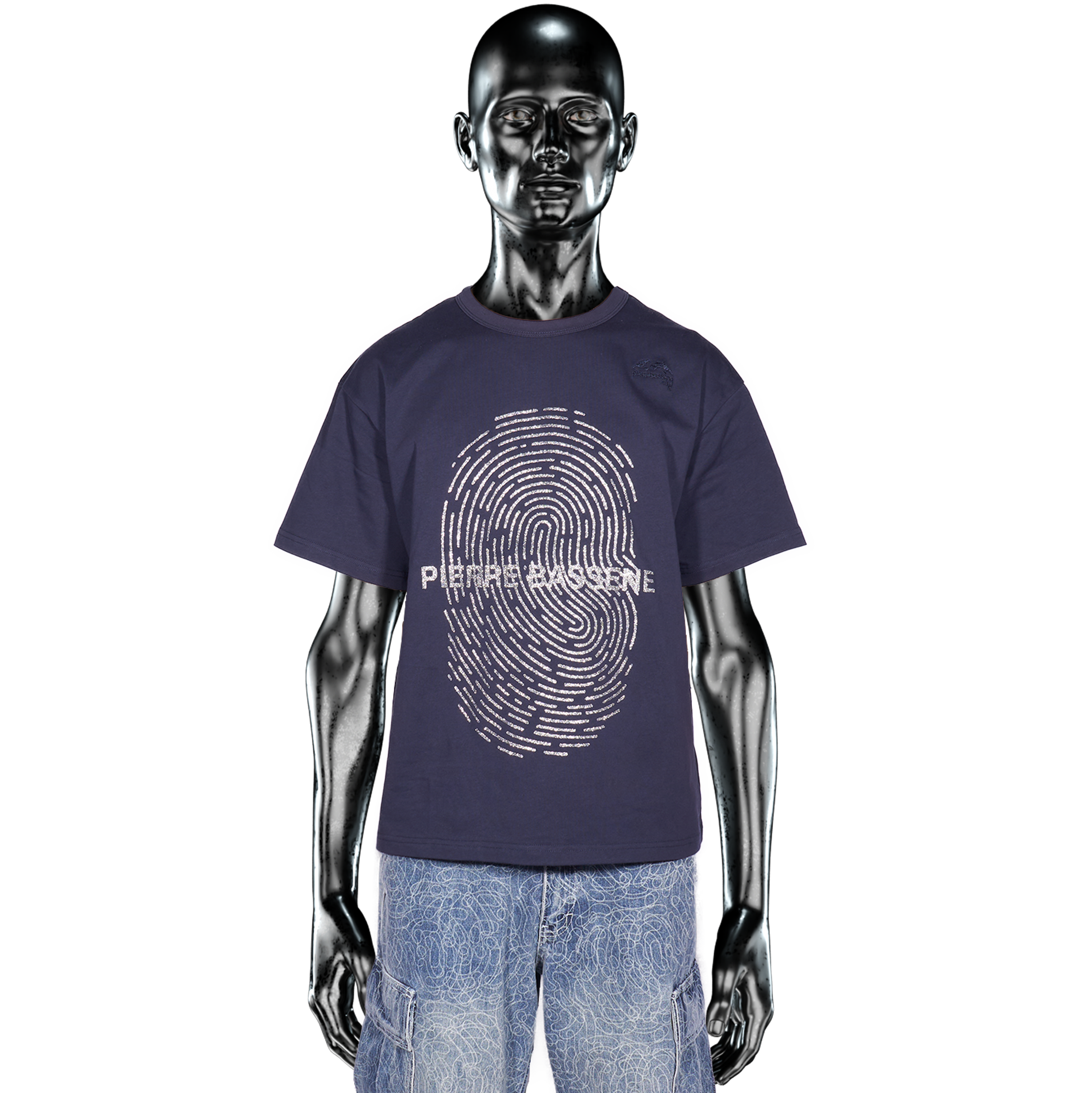Glitta℗ Fingerprint T-shirt - Navy Blue