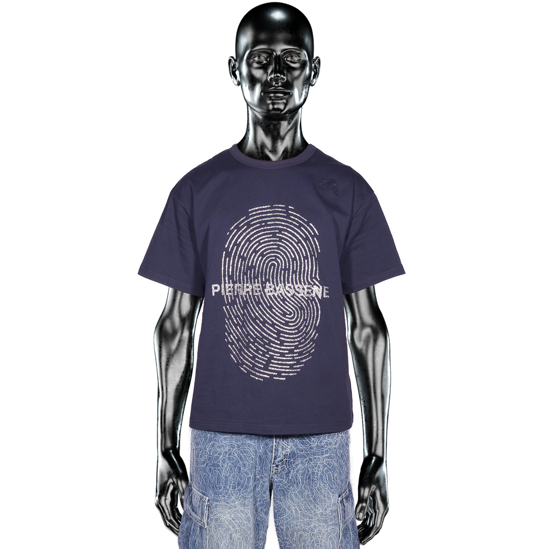 Glitta℗ Fingerprint T-shirt - Navy Blue