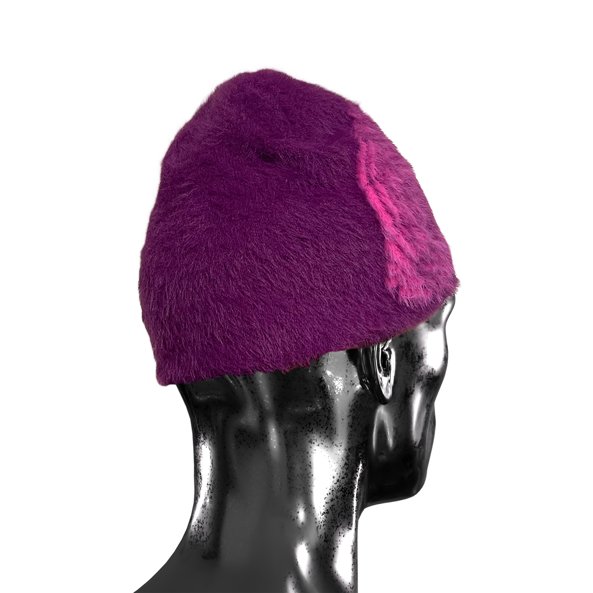 Mohair Beanie  - Fuchsia