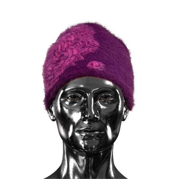 Mohair Beanie  - Fuchsia
