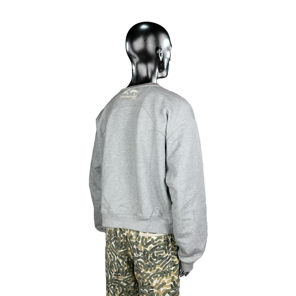 Military Crewneck℗ - Heather Grey