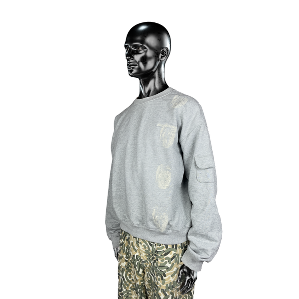 Military Crewneck℗ - Heather Grey