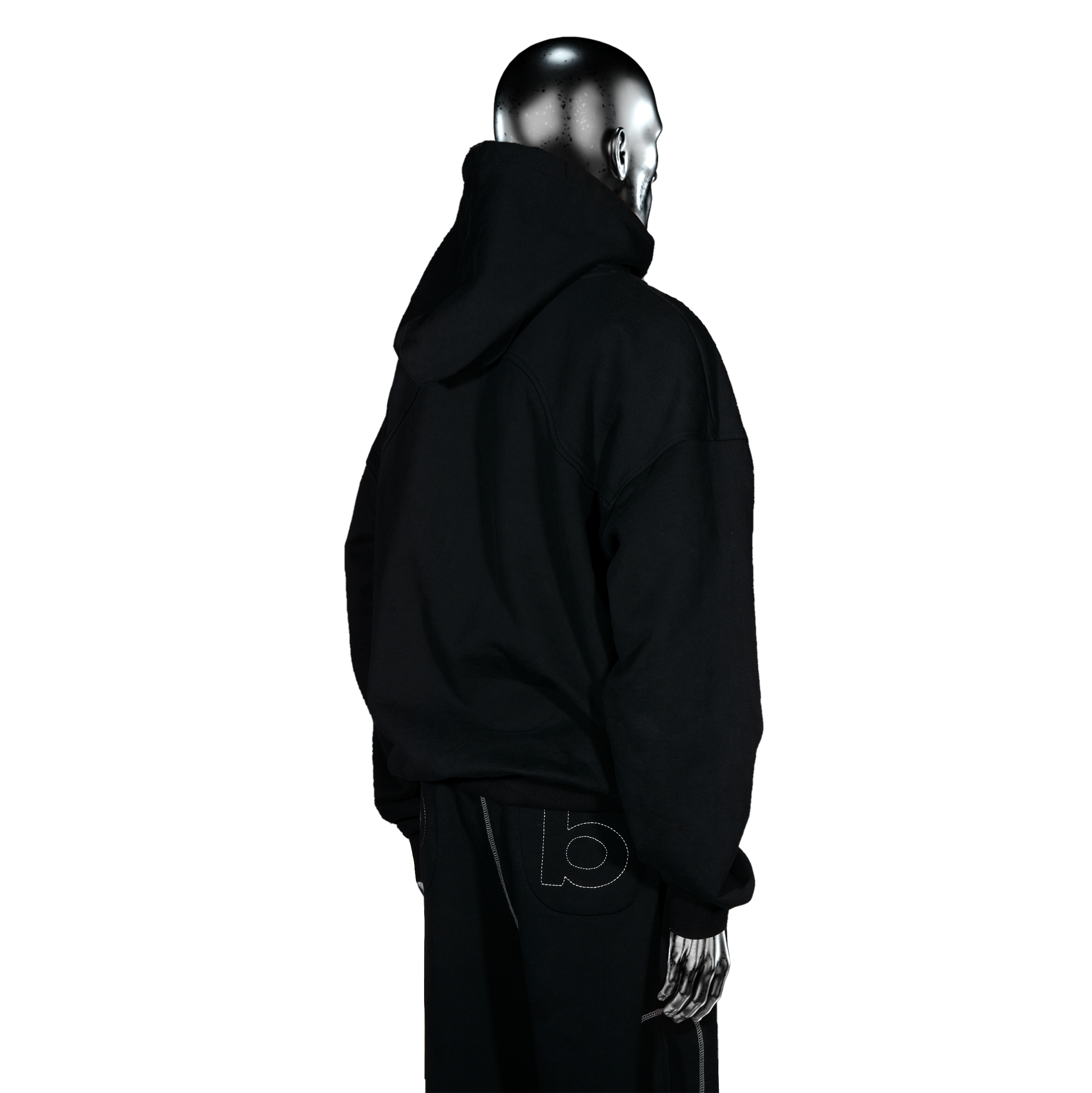 GLITTA Fingerprint Hoodie℗ - Black