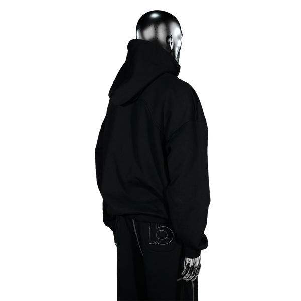 GLITTA Fingerprint Hoodie℗ - Black