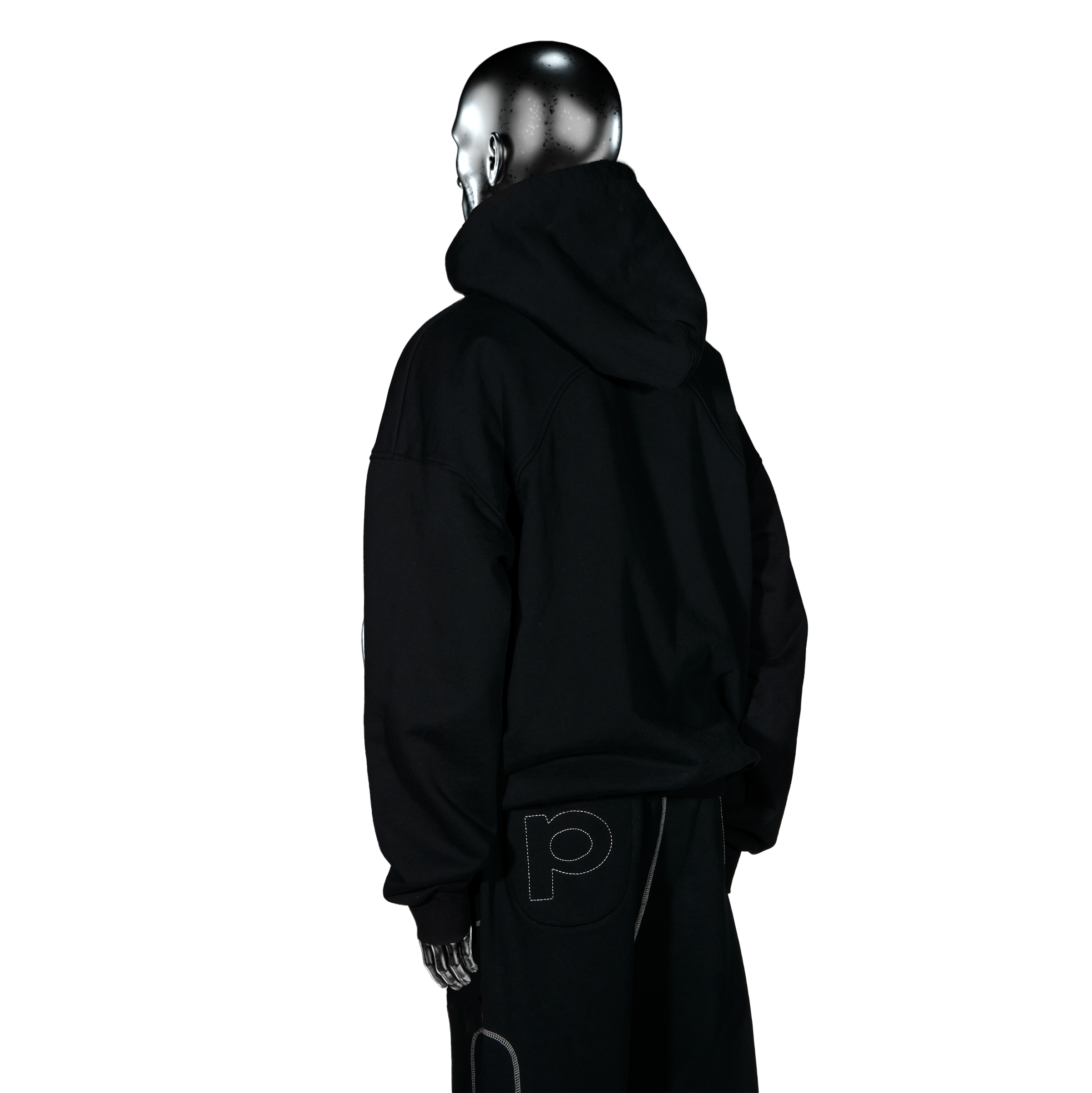 GLITTA Fingerprint Hoodie℗ - Black