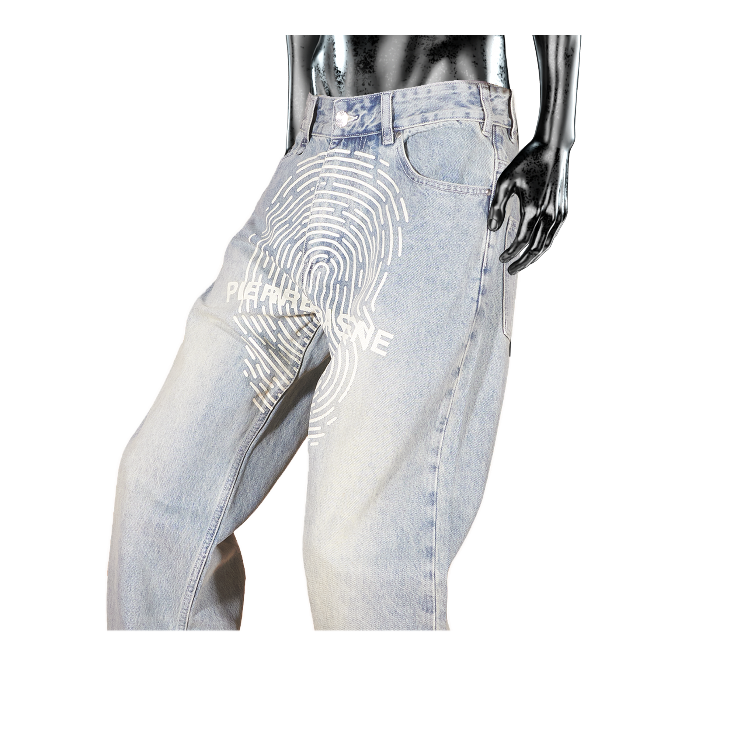 Fingerprint LightWash Denim - Light Blue