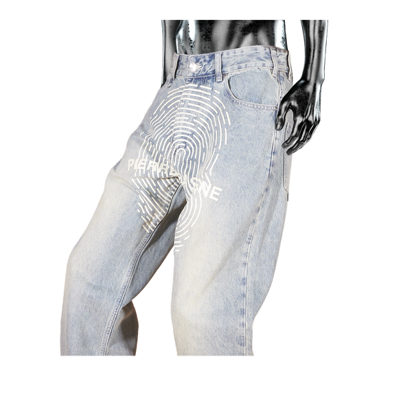 Fingerprint LightWash Denim - Light Blue