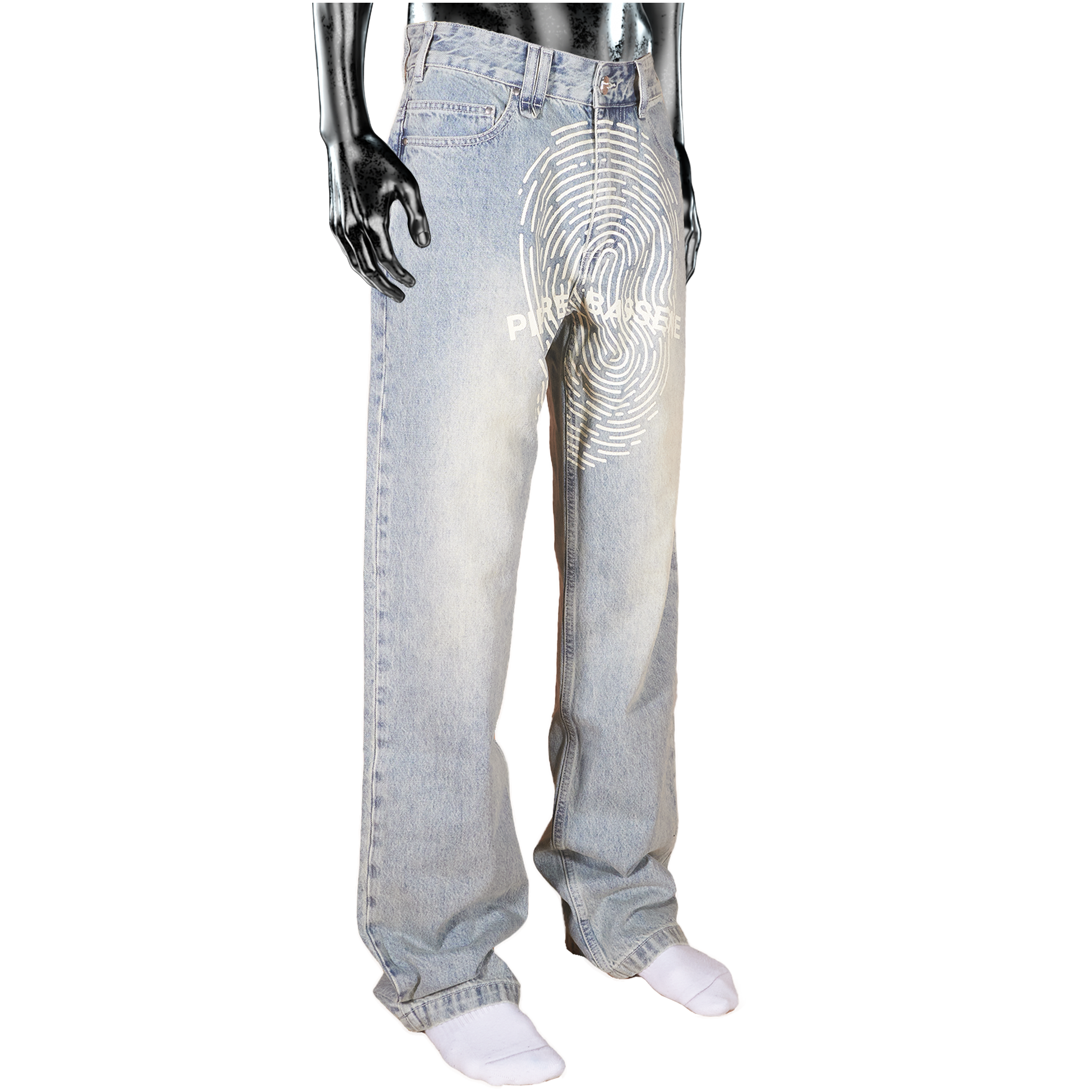 Fingerprint LightWash Denim - Light Blue