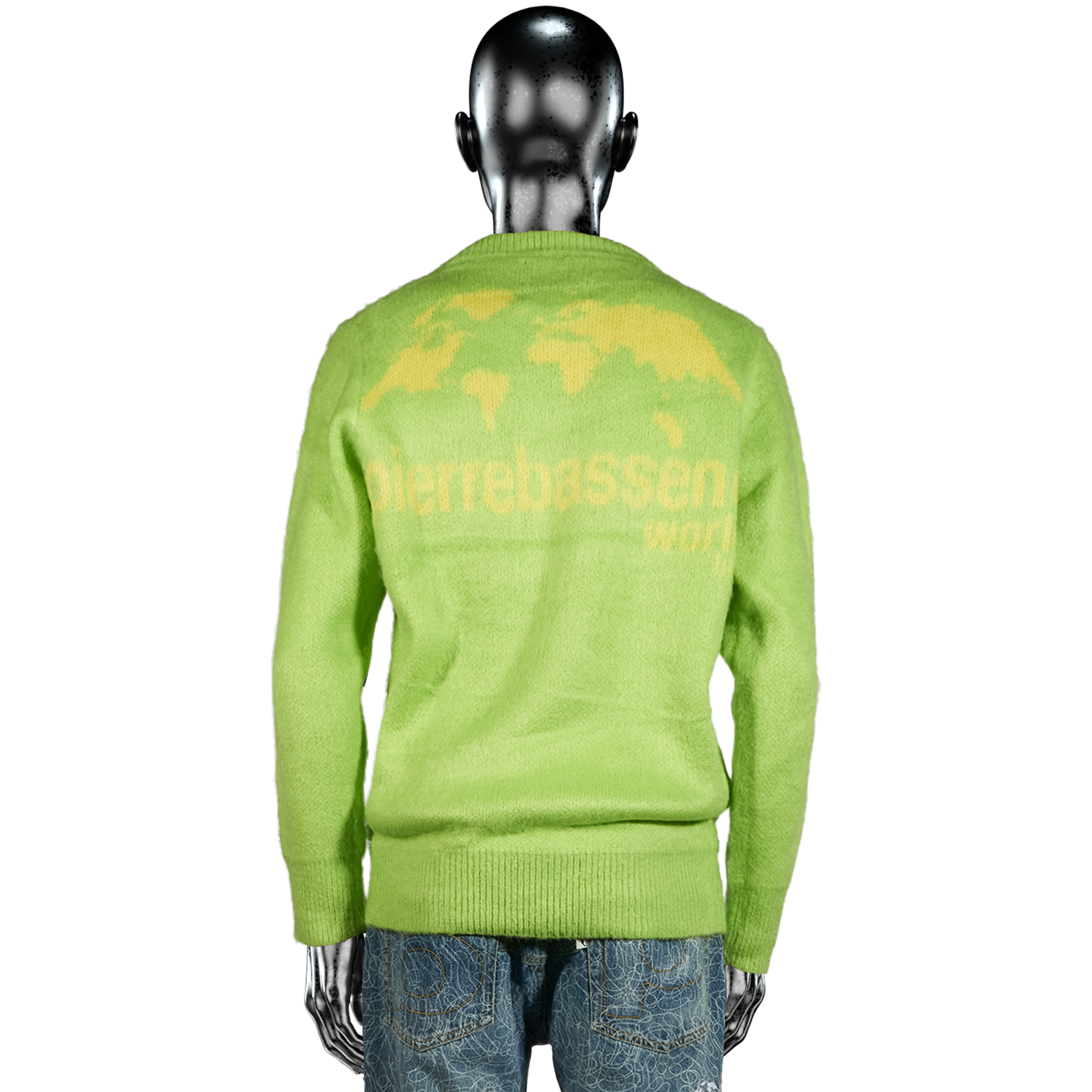 Mohair Sweater -  Lime Green