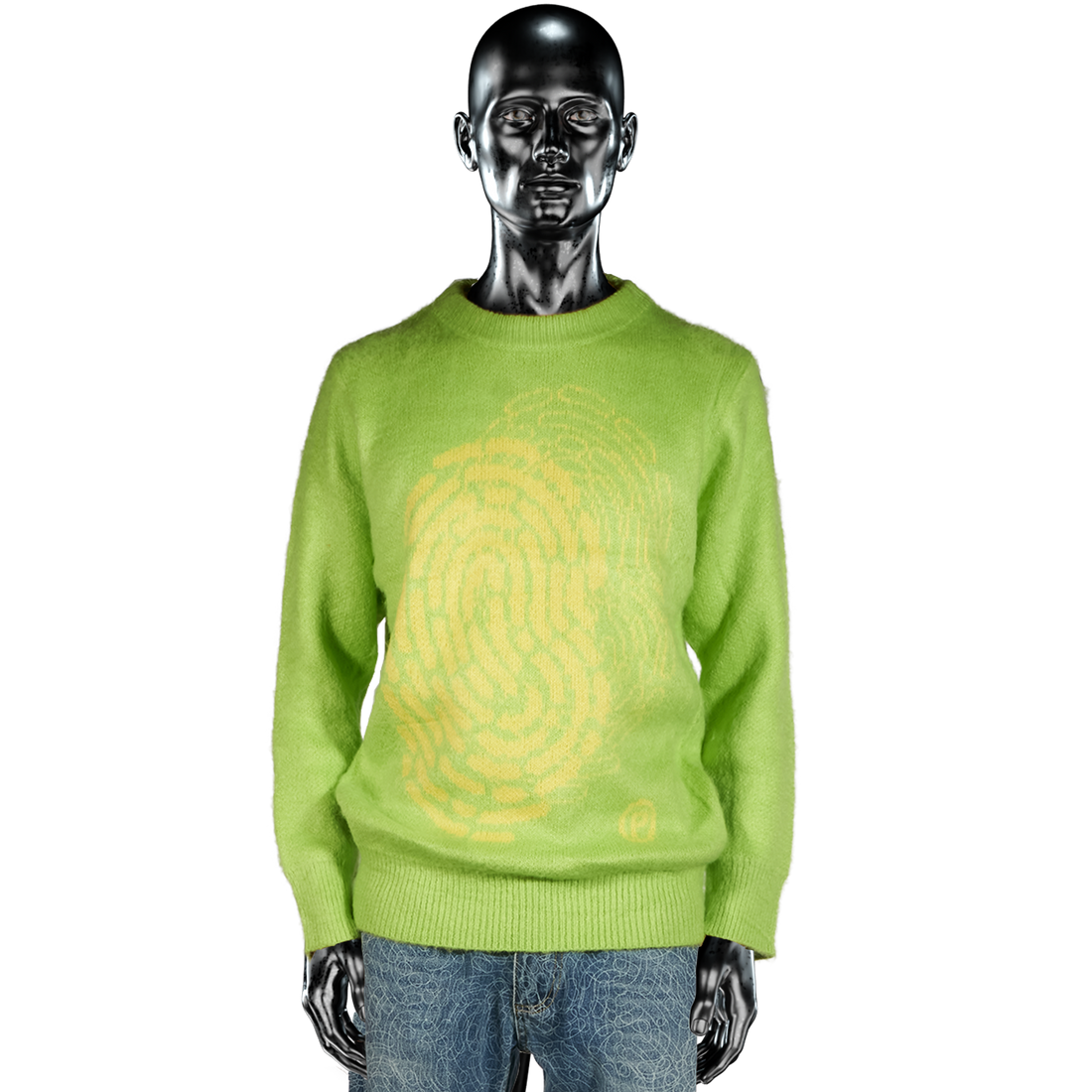 Mohair Sweater -  Lime Green
