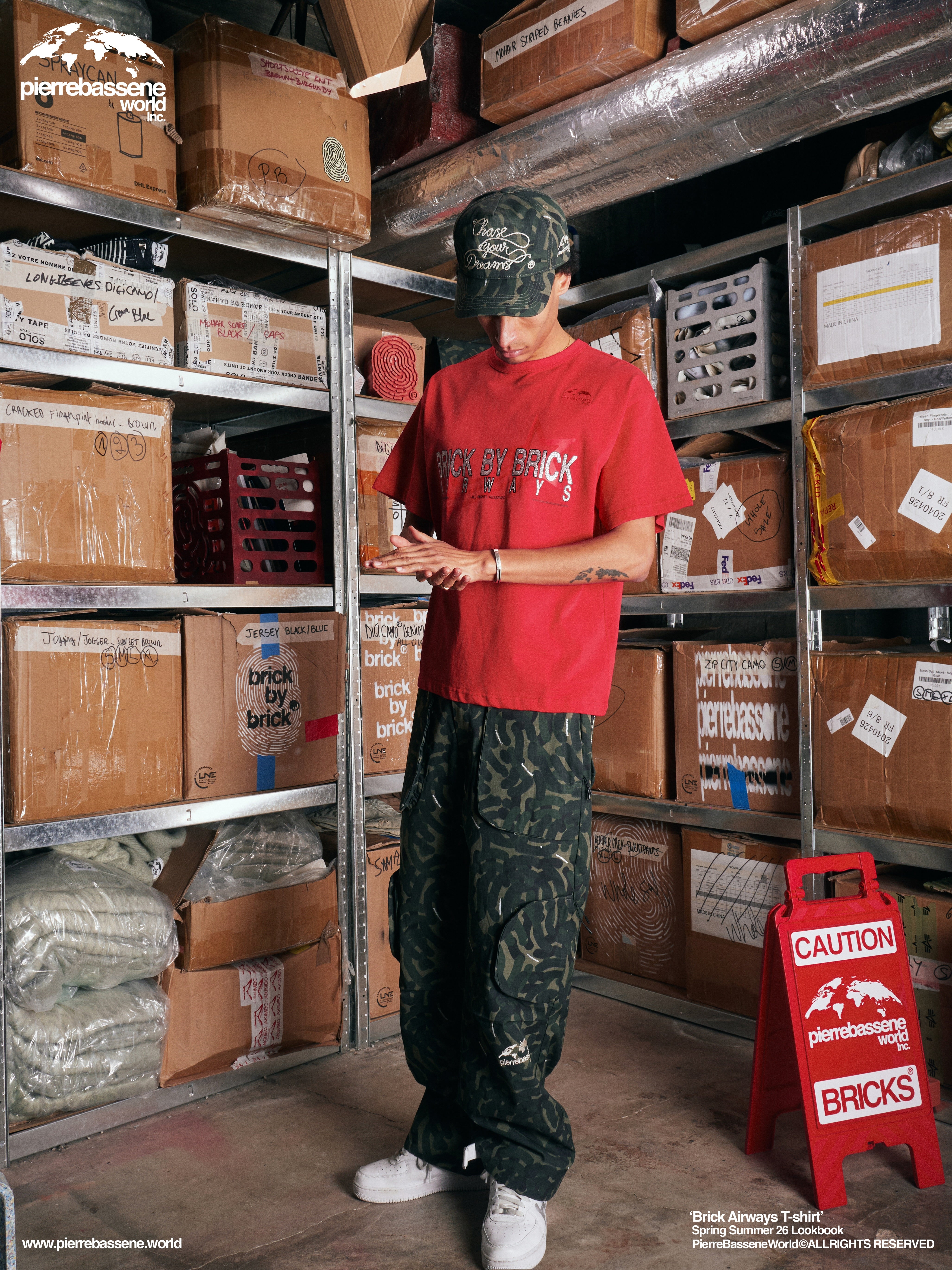 BrickByBrick℗ Airways T-shirt - Red