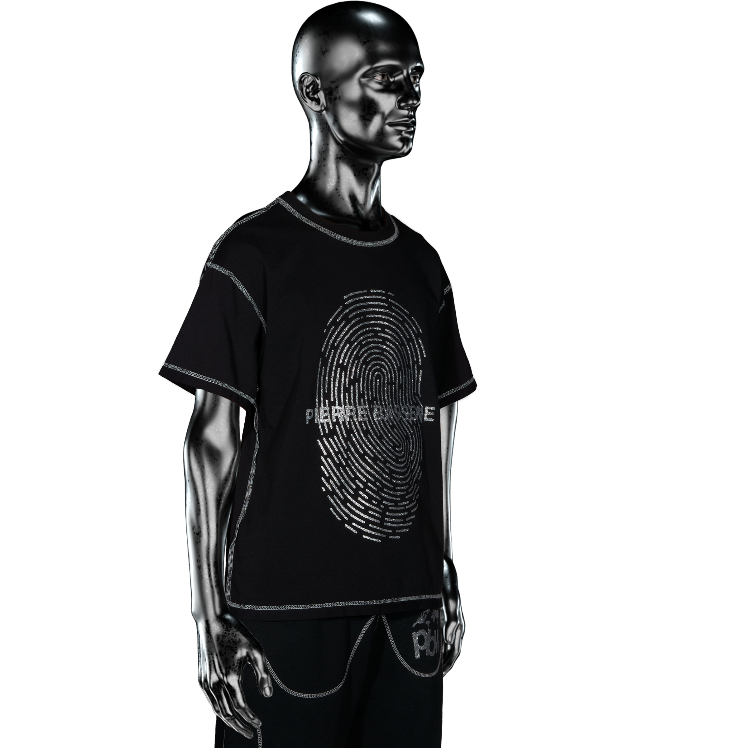 GLITTA℗ Fingerprint T-shirt - Black