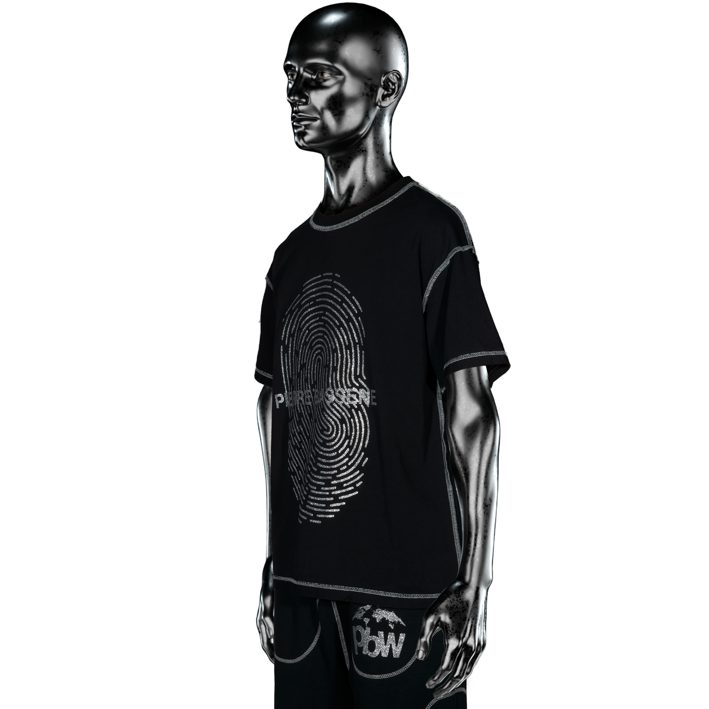 GLITTA℗ Fingerprint T-shirt - Black