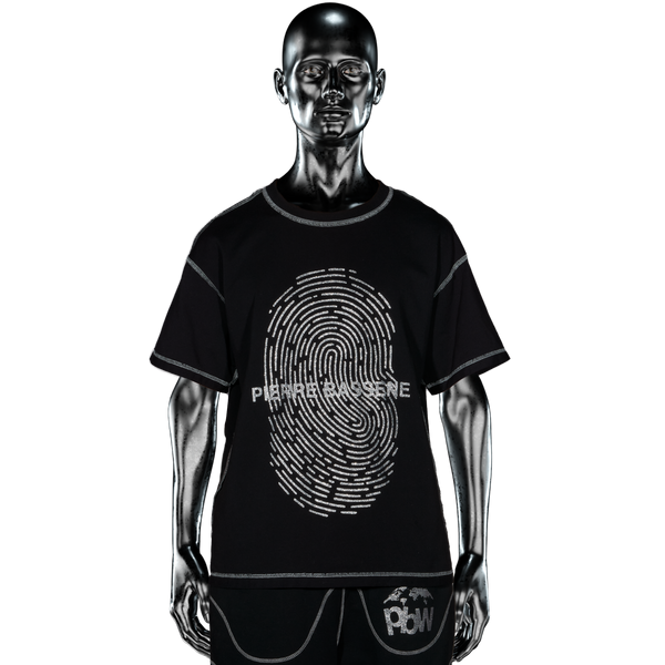 GLITTA℗ Fingerprint T-shirt - Black