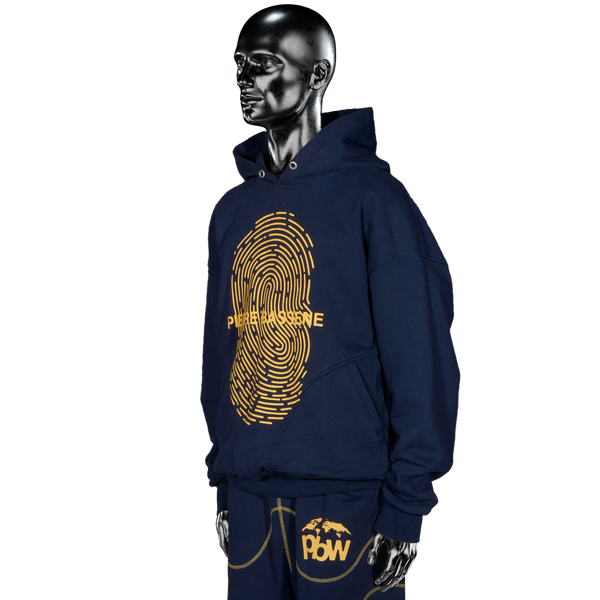 UNI Fingerprint Hoodie℗ - Navy