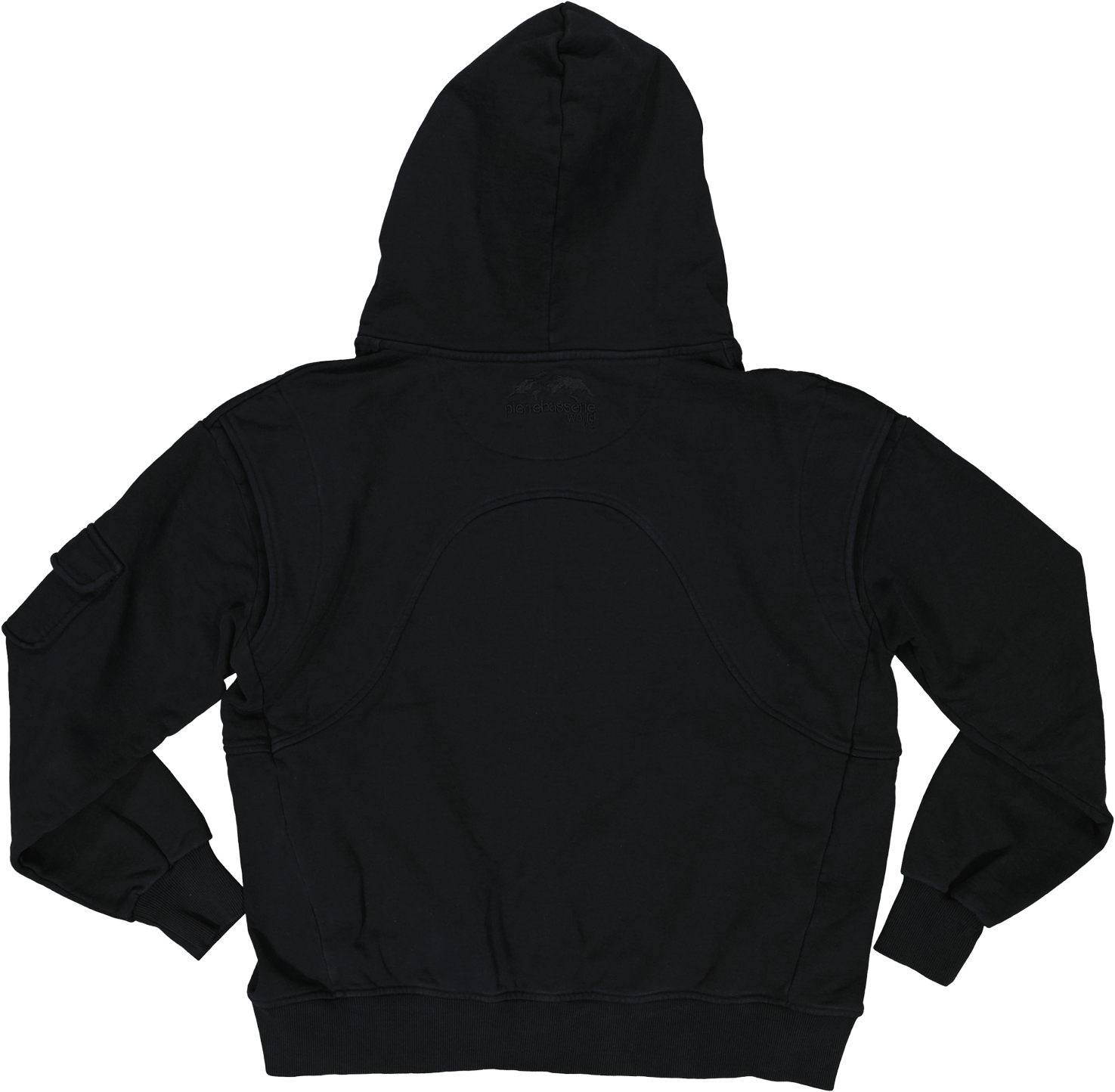 Fingerprint℗ Embroidered Zip Hoodie -  Sunset Black / Red