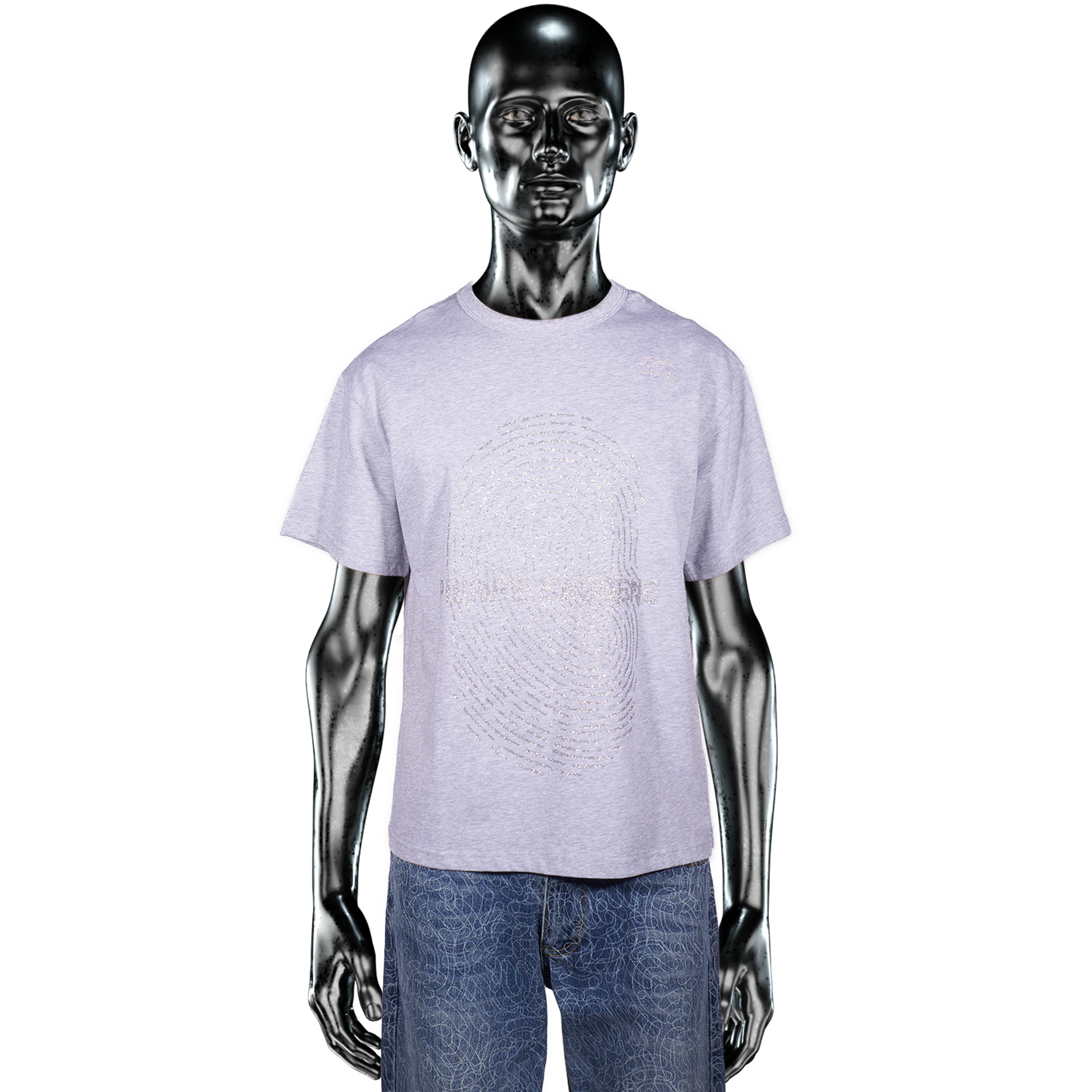 Glitta℗ Fingerprint T-shirt - Heather Grey