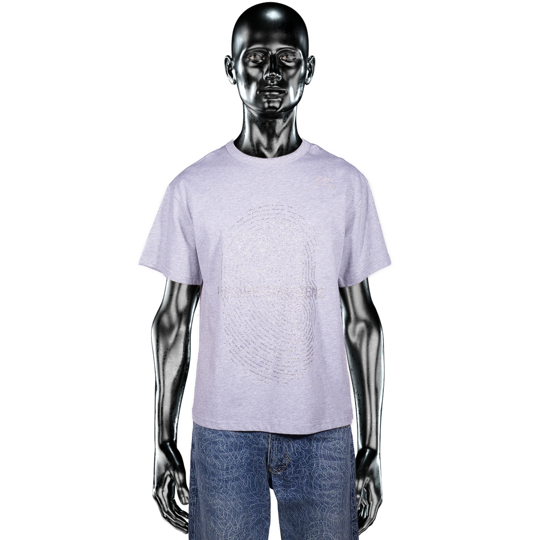 Glitta℗ Fingerprint T-shirt - Heather Grey