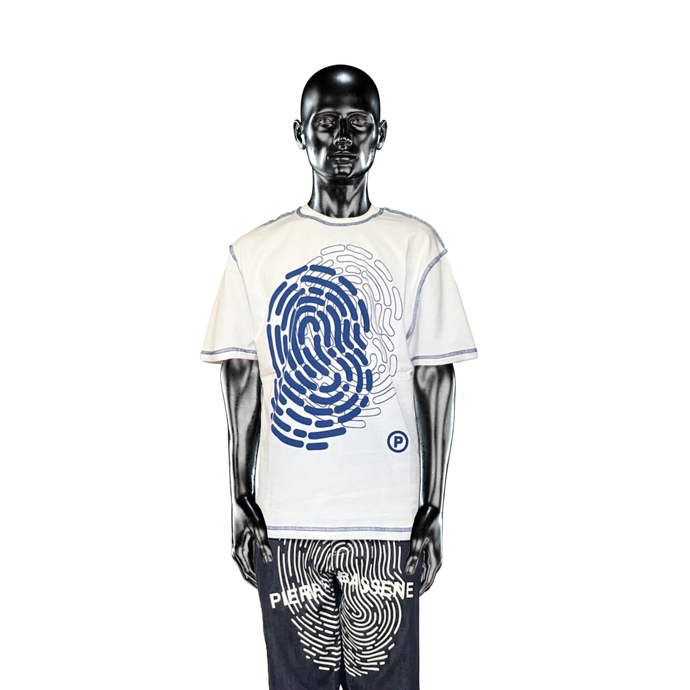 Fingerprint T-shirt 2.0 - Blue print