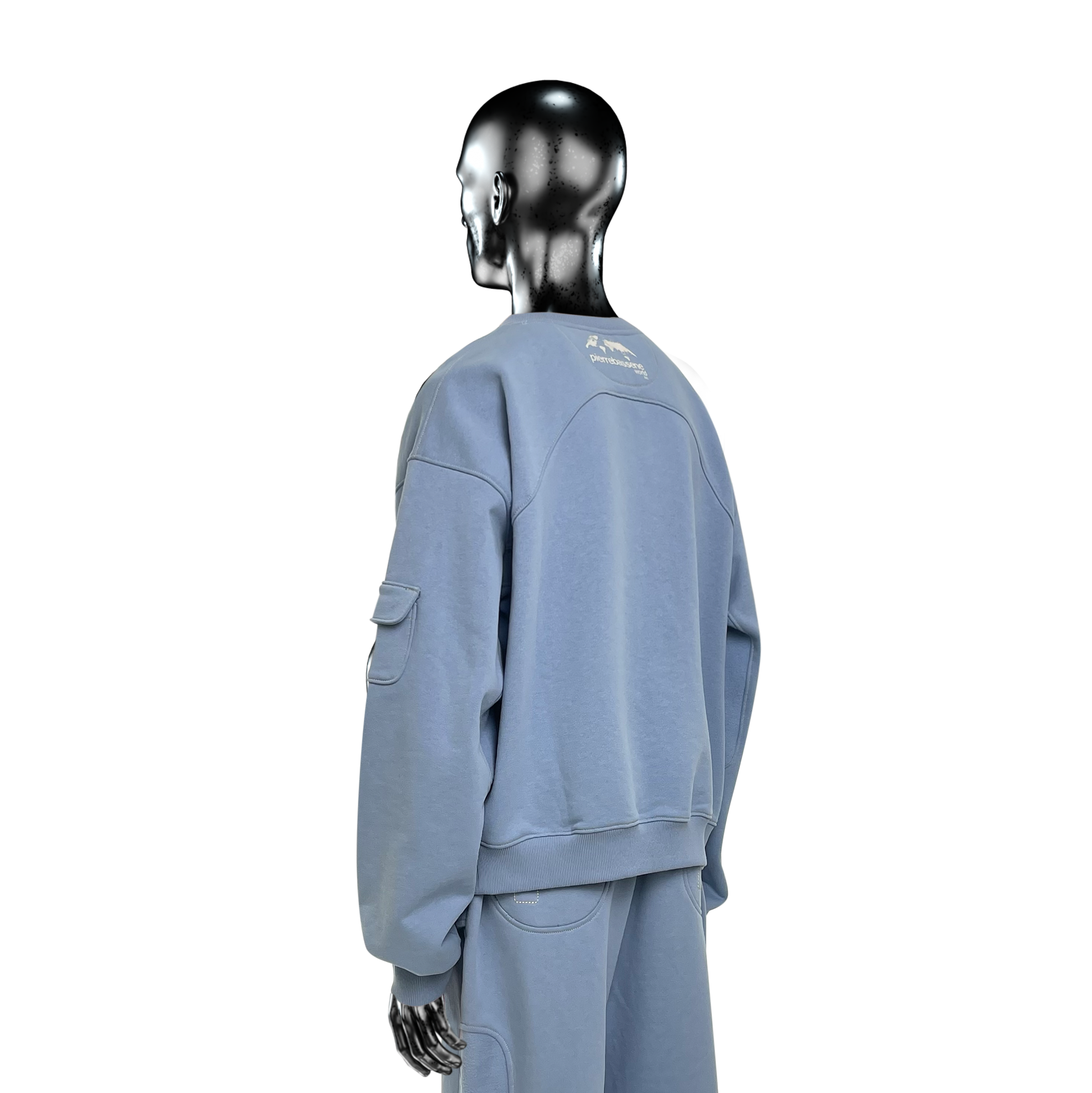 Military Crewneck℗ - Atmosphere Blue